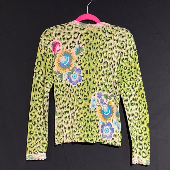W Medium Vintage Charlotte Tarantola (Anthropologie) beaded sweater. - Picture 2 of 8